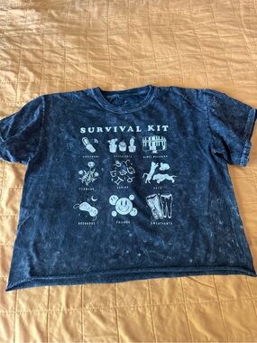 Fifth Sun Kids Navy Blue 'Survival Kit' Graphic Tee